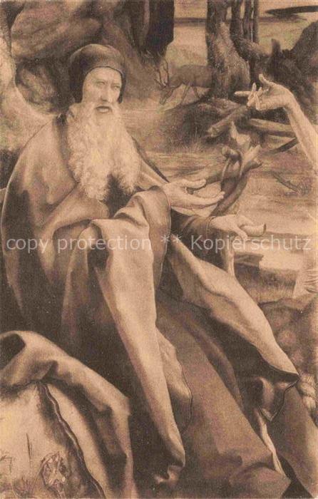 Gruenewald Mathias Gruenewald Matthias Kuenstlerkarte Les Ermites St.Paul et St.