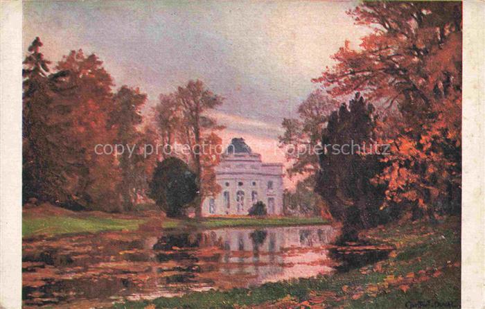 Duval Constant-Leon Kuenstlerkarte SPA NR.4006 Bagatelle in Autumn