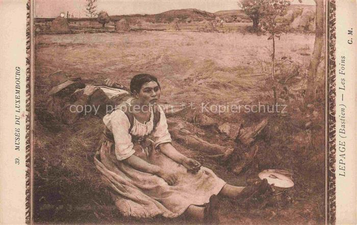 LEPAGE Bastien Kuenstlerkarte Les Foins