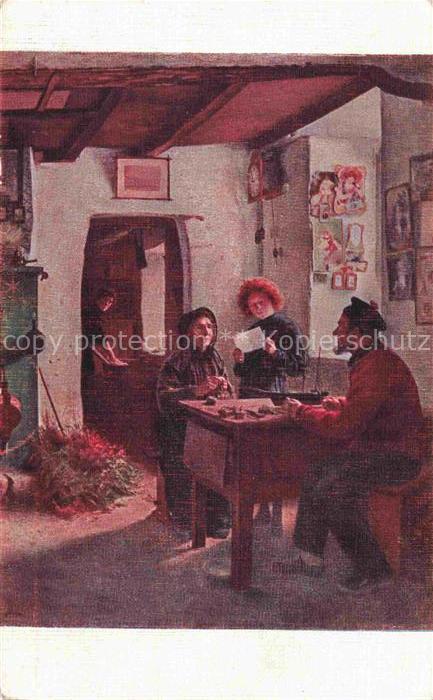 BOURGAIN Kuenstlerkarte Brief von Weiten