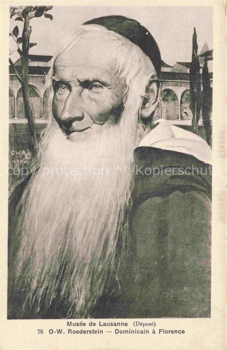 Roederstein O.-W. Kuenstlerkarte Dominicain Florence