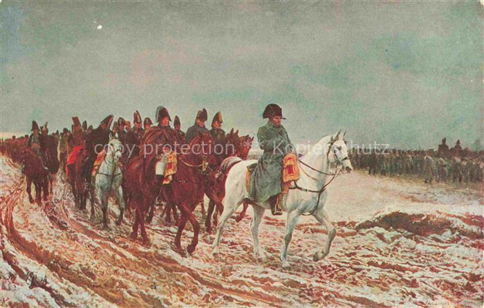 Meissonier Ernest Kuenstlerkarte Napoleon A.N.Paris Nr. 541