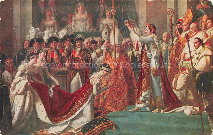 DAVID  J. L. Kuenstlerkarte Napoleon