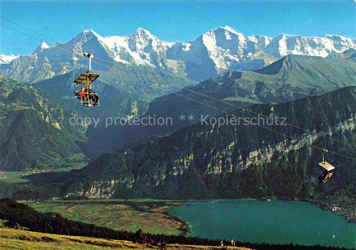 Sessellift Chairlift Telesiege Beatenberg Niederhorn Finsteraarhorn Thunersee