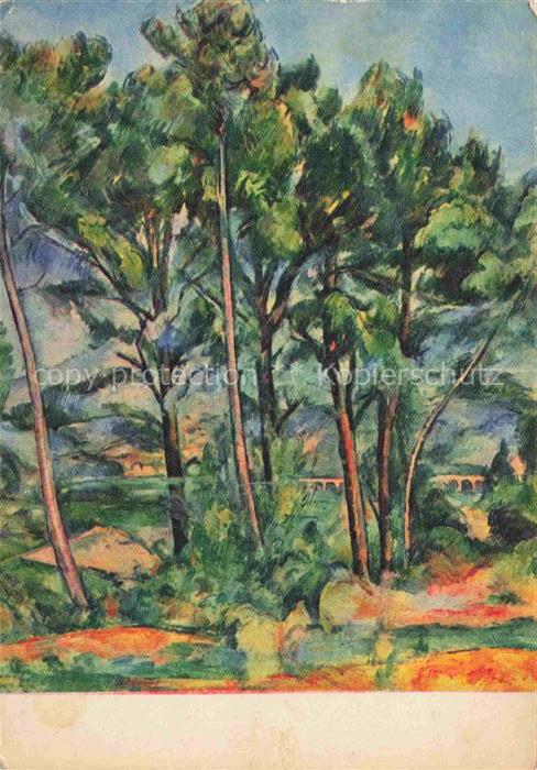 CEZANNE Paul Kuenstlerkarte The viaduct