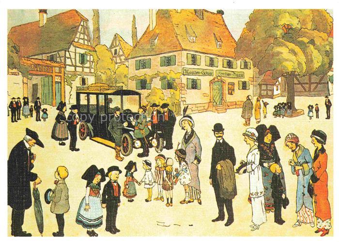 Hansi  Waltz J J Kuenstlerkarte Alsace Elsass Alsace Merveilleuse