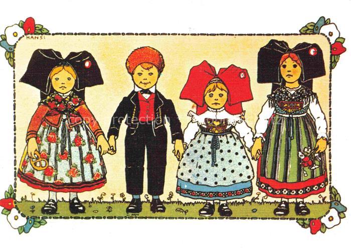 Hansi  Waltz J J Kuenstlerkarte Alsace Elsass Alsace legendes traditions Merveil