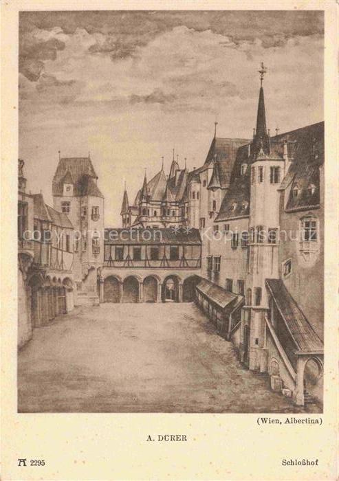 Duerer Albrecht Kuenstlerkarte Nr. 2295 Schlosshof