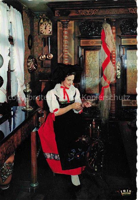 Spinnen Handwerk Alsace Pittoresque Rouet