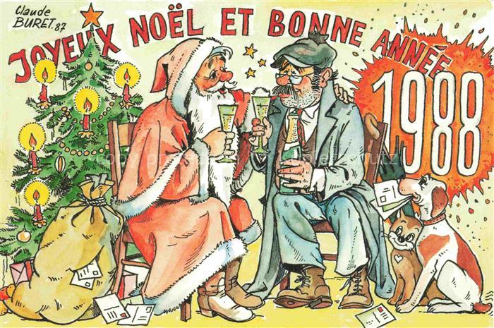 Neujahr Annee New Year Bonne Annee Claude Buret 87 L association Alsacienne