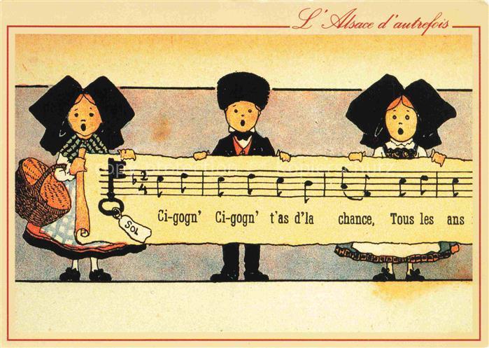 Hansi  Waltz J J Kuenstlerkarte Alsace Elsass Alsace autrefois Colmar