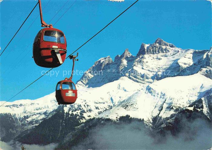 Seilbahn Cable-Car Telepherique Champery Planachaux Dents Midi
