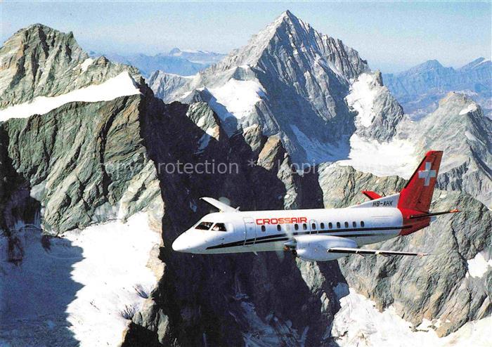 Flugzeuge Zivil Crossair Saab Cityliner