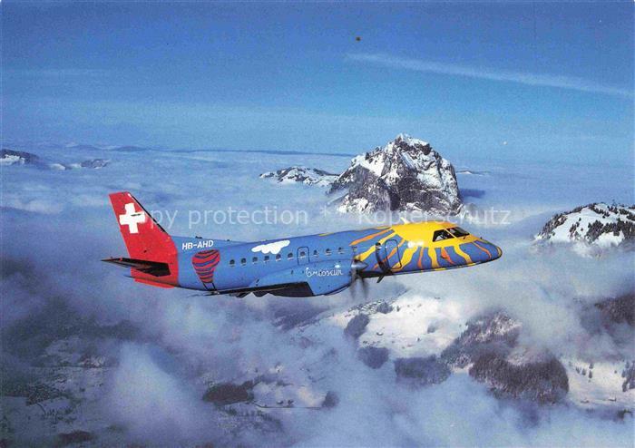 Flugzeuge Zivil Crossair Saab Cityliner HB AHD