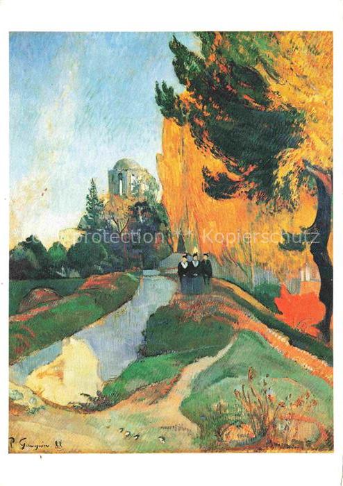 Gauguin Paul Kuenstlerkarte Les Alyscamps Arles