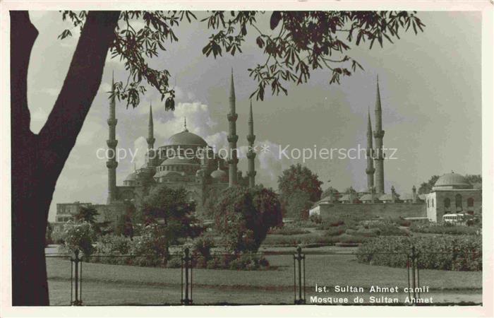 ISTANBUL Constantinopel TK Sultan Ahmet camli Mosquee de Sultan Ahmet Moschee