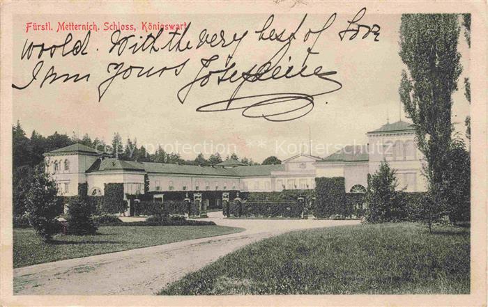 Bad Koenigswart Lazne Kynzvart CZ Fuerstliches Metternichsches Schloss