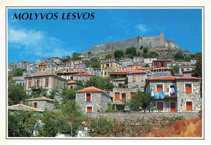 Molyvos Dorfansicht Burgruine