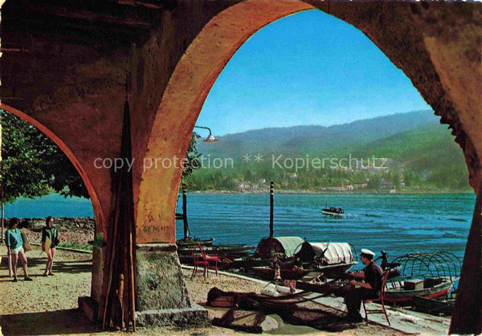 Lago Maggiore Isola Superiore del Pescatori Arkaden Fischer