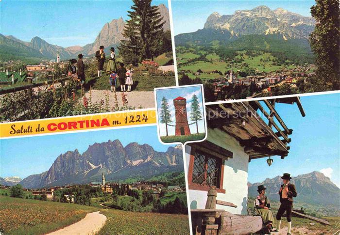 Cortina d Ampezzo Veneto IT Panorama Berghaus Trachten
