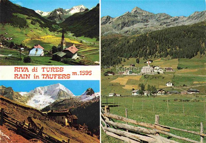 Rain Taufers Suedtirol IT Panorama Berghaus Alpen