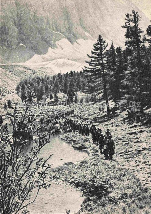 Altai-Mountains Altai-Gebirge Mongolia Panorama Col Ak-Trou