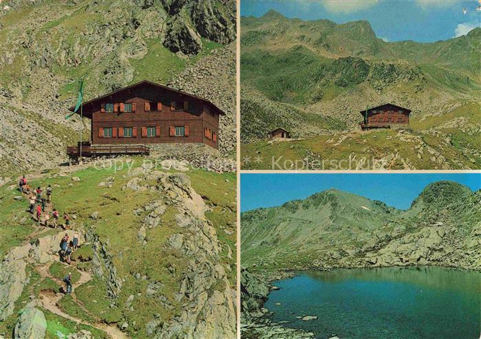 Terenten Vintl Suedtirol Tiefrastenhuette AVS-Schutzhuette am Tiefrastensee