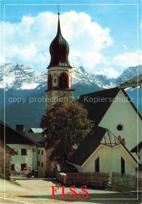 Fiss Tirol AT Ortsmotiv mit Kirche