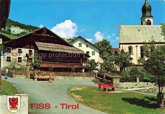 Fiss Tirol AT Ortsmotiv mit Kirche