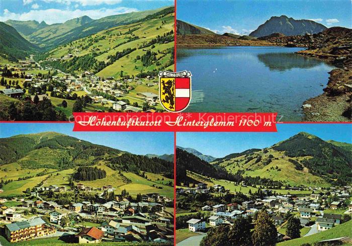 Hinterglemm Saalbach Pinzgau Pongau AT Panorama mit Talschluss Hochtorsee Schatt