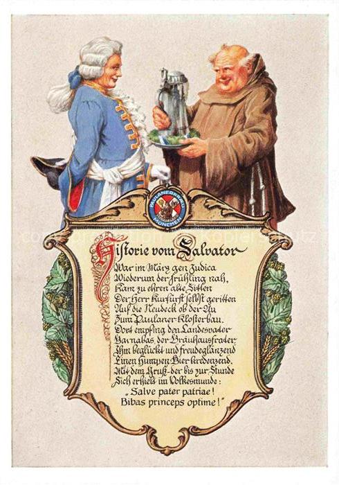 Muenchen Bayern Historie vom Salvator Paulanerbraeu Salvatorbrauerei Thomasbraeu