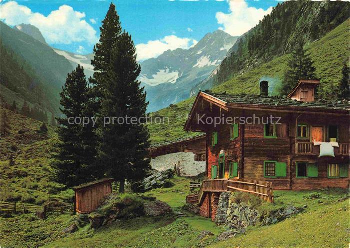 Mayrhofen  Zillertal Tirol AT Jagdhaus Max Huette im Hochtal der Gunggl Zillerta