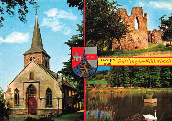 Koellerbach Kirche Ruine Bucherbach Fischweiher