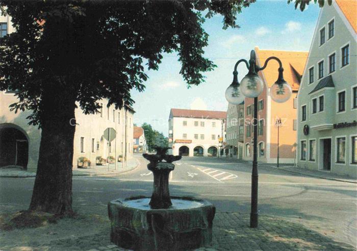 Neustadt Donau Motiv Innenstadt Brunnen
