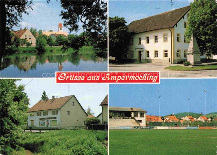 Ampermoching Teilansichten Gasthof Sportanlagen