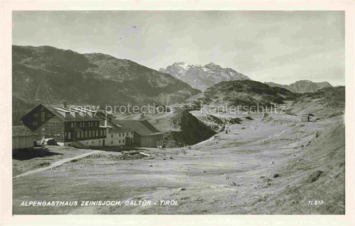 Galtuer Tirol AT Alpengasthaus Zeinisjoch Alpenpanorama