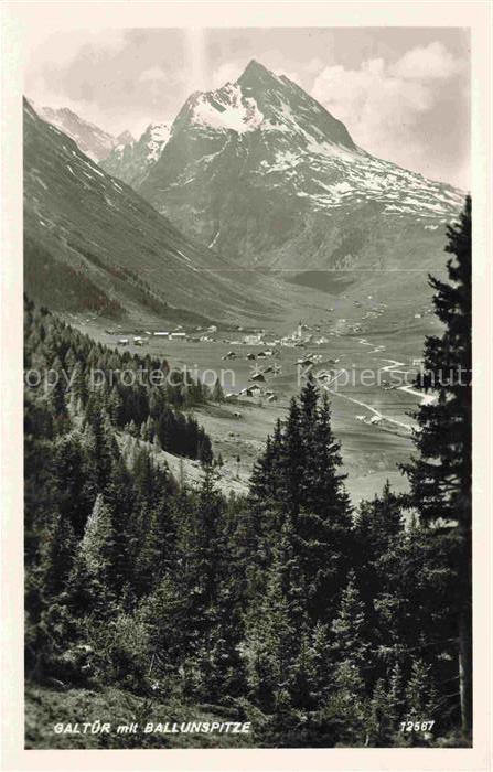 Galtuer Tirol AT Panorama Blick gegen Ballunspitze
