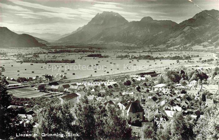Liezen Steiermark AT Panorama Blick gegen Grimming