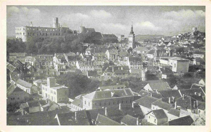 Nikolsburg Mikulov Suedmaehren Breclav CZ Stadtpanorama April 1945