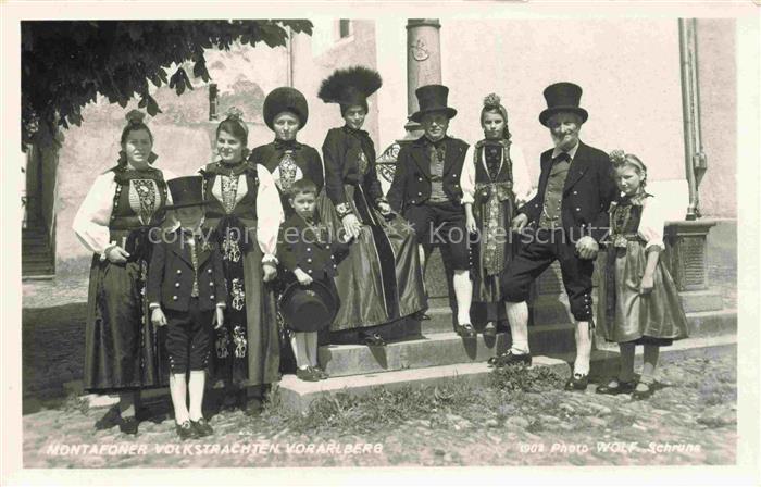 Schruns Tschagguns Vorarlberg AT Montafoner Volkstrachten