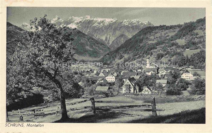 Schruns Tschagguns Vorarlberg AT Panorama Montafon