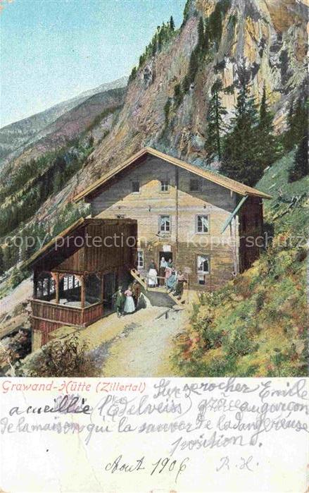 Mayrhofen  Zillertal Tirol AT Grawandhuette Berghuette Zillertaler Alpen