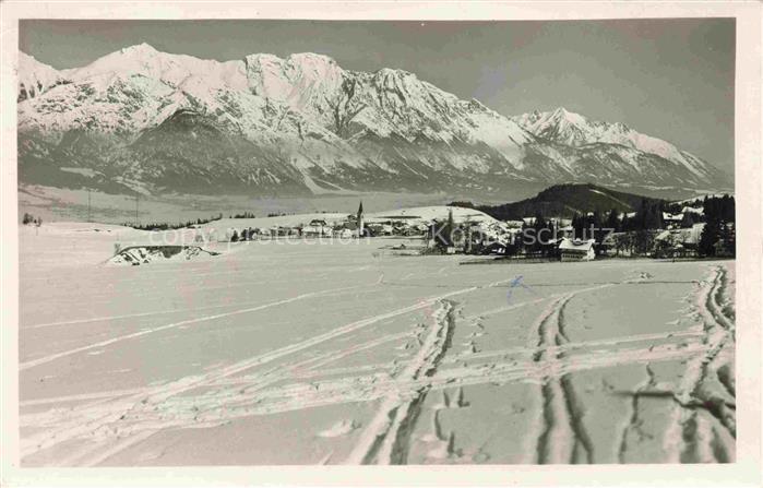 Sistrans Tirol AT Panorama Winterlandschaft