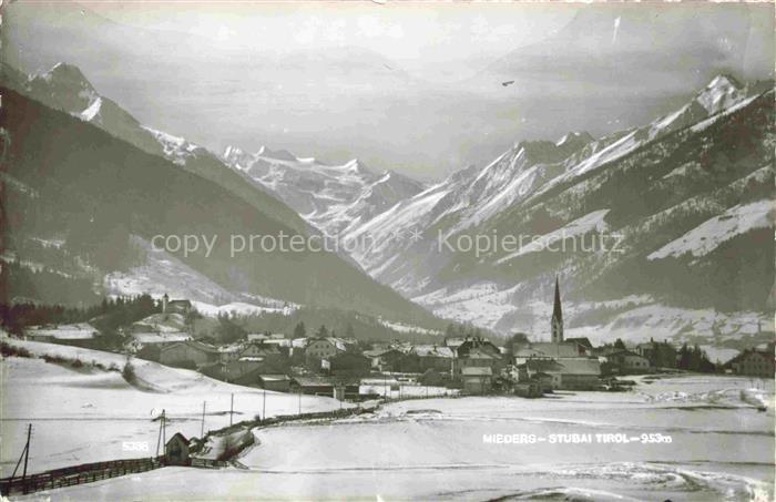 Mieders Stubaital Tirol AT Winterpanorama Stubaier Alpen