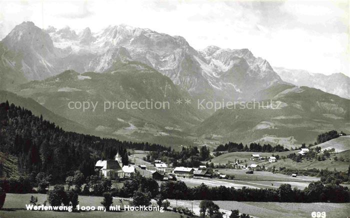 Werfenweng Pinzgau-Pongau AT Panorama Blick gegen Hochkoenig
