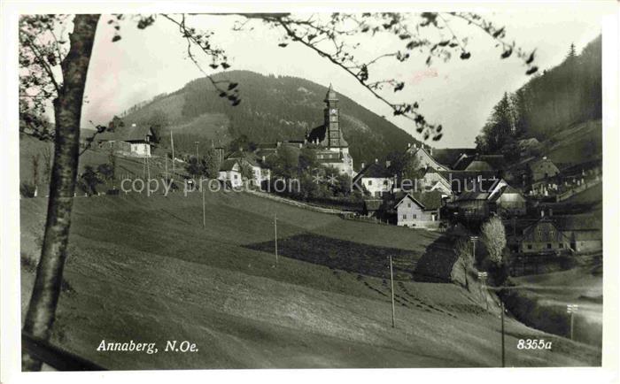 Annaberg 972m oetscher Niederoesterreich AT Ortsansicht mit Kirche