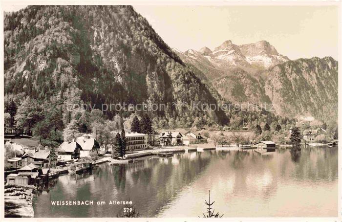 Weissenbach Attersee Oberoesterreich AT Panorama Alpen