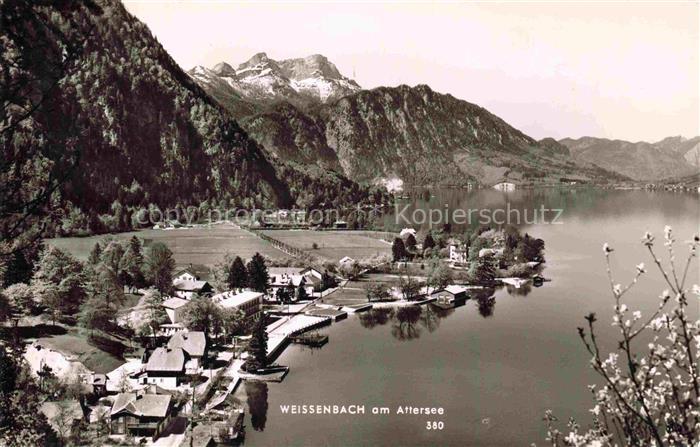 Weissenbach Attersee Oberoesterreich AT Panorama Alpen