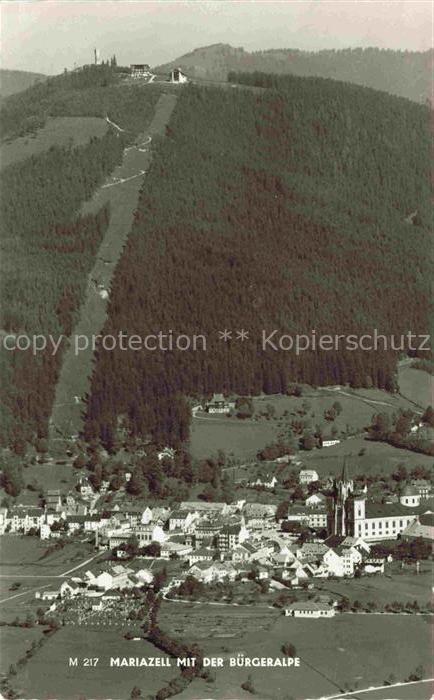 Mariazell  Steiermark AT Panorama mit Buergeralpe