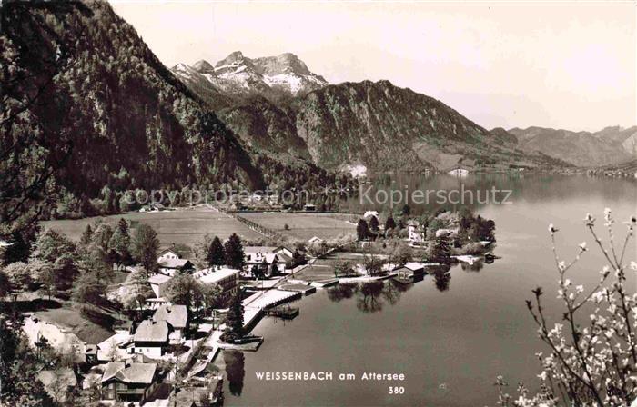Weissenbach Attersee Oberoesterreich AT Panorama Alpen